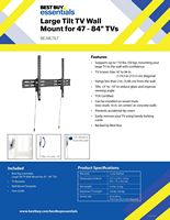 Best Buy essentials™ - Tilting TV Wall Mount for Most 47–84