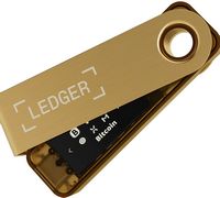 Ledger - Nano S Plus Crypto Hardware Wallet - Gold - Left View