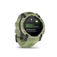 Garmin - Instinct  3 GPS Smartwatch 50 mm AMOLED  Fiber-reinforced Polymer - Fern Green with Fern... - Left View