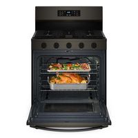 Whirlpool - 5.0 Cu. Ft. Freestanding Single Gas Range with Air Fry and Air Baking - Black Stainle... - Left View