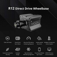 Moza Racing - R12 V2 Direct Drive Sim Racing Wheelbase for PC - Black - Left View