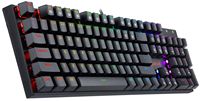 REDRAGON - K565-RGB Wired Mechanical Gaming Keyboard, RGB Backlit 104 Keys, Fully Progammable, Ho... - Left View