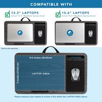 LapGear - Home Office Lap Desk (Fits up to 15
