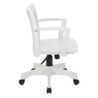 OSP Home Furnishings - Deluxe Wood Bankers Chair - White - Left View