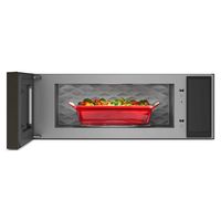 KitchenAid - 1.1 Cu. Ft. Microwave Hood with 1800-Watts Cooking Power - Black Stainless Steel - Left View