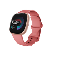 Google - Fitbit Versa 4 Fitness Smartwatch - Works with Android and iOS - Copper Rose - (2022) - Left View