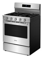 Maytag - 5.0 Cu. Ft. Freestanding Gas Range With No Preheat Air Fry and Air Baking - Stainless Steel - Left View