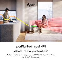Dyson - Purifier Hot+Cool HP1 - Exclusive - White/Silver - Left View