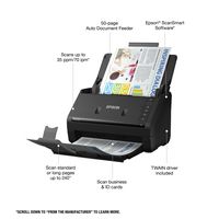 Epson - WorkForce ES-400 II Duplex Desktop Document Scanner - Black - Left View