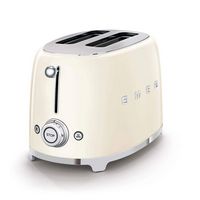 SMEG - TSF01 2-Slice Wide-Slot Toaster - Cream - Left View
