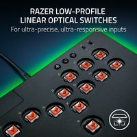 Razer - Kitsune All-Button Optical Arcade Controller for PS5 and PC - Black - Left View