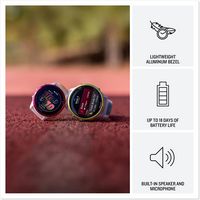 Garmin - Forerunner 570 GPS Smartwatch 42 mm Aluminum - Raspberry Aluminum - (2025) - Left View