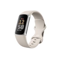 Google - Charge 6 Advanced Fitness & Health Tracker - Works with Android and iOS - Porcelain - (2... - Left View