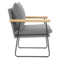 OSP Home Furnishings - Dutton Armchair - Charcoal - Left View