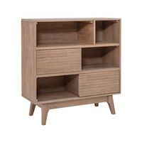 Linon Home Décor - Rosita Three-Shelf Bookcase - Natural - Left View