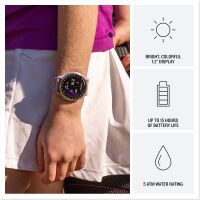 Garmin - Approach J1 Junior Golf GPS Smartwatch 43mm Anodized Aluminum - Silver Aluminum Bezel - ... - Left View