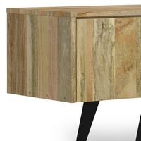 Simpli Home - Lowry SOLID MANGO WOOD 72 inch TV Media Stand in Natural For TVs up to 80 inches - ... - Left View
