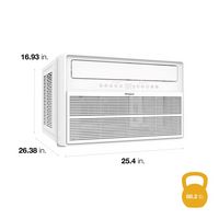 Whirlpool - 18,000 BTU 230V Window Mounted Inverter Air Conditioner with Remote Control - White - Left View
