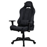 Arozzi - Torretta Supersoft Upholstery Fabric Gaming Chair - Pure Black - Left View