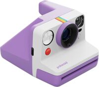 Polaroid - Now Gen 3 Instant Camera + Color Film Bundle (8 Photos) - Purple - Left View
