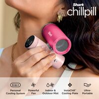 Shark - ChillPill 3-in-1 Personal Cooling System with Fan, InstaChill Cooling Plate & Dry-Touch M... - Left View