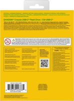 SanDisk - 128GB Crayola USB-C Flash Drive, Cerulean - Blue - Left View