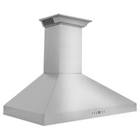 ZLINE - 36 inches - Externally Vented - Wall Range Hood - Stainless steel - Left View