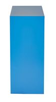 OSP Home Furnishings - Metal Bookcase - Blue - Left View