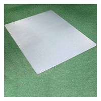 Floortex - Rectangular Polypropylene Chair Mat for Carpets 29 x 46 inches - Translucent - Left View