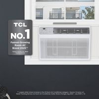 TCL - 550 Sq. Ft. 12,000 BTU Smart Window Air Conditioner - White - Left View