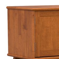 Simpli Home - Draper SOLID HARDWOOD Mid Century 72 inch TV Stand in Teak Brown For TVs up to 80 i... - Left View