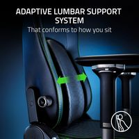 Razer - Iskur V2 Gaming Chair - Black - Left View
