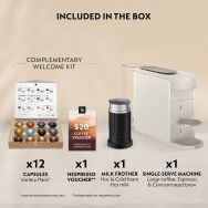 Nespresso Vertuo Up Premium Coffee and Espresso Maker by De'Longhi with Aeroccino Milk Frother - ... - Left View
