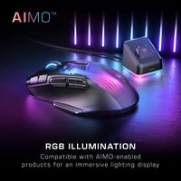 Turtle Beach - Kone XP Air Wireless Optical Gaming Mouse with Charging Dock and AIMO RGB Lighting... - Left View
