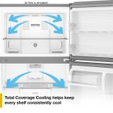 Whirlpool - 30 in. Wide 19.3 cu. ft. Top-Freezer Refrigerator with Total Coverage Cooling - White - Left View