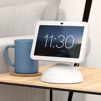 Made for Amazon Battery Base for Echo Show 8 (3rd Gen, 2023 release) - White - Left View
