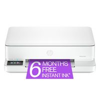 HP - Envy 6165e Wireless AiO Inkjet Printer w/ 6 Mo. of Instant Ink Included (+ 1 Bonus Month w/ ... - Left View