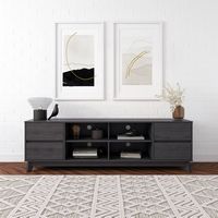 CorLiving - Hollywood Collection TV Stand with Open and Closed Shelves for Most TVs up to 85