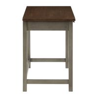 OSP Home Furnishings - Milford Rustic Writing Desk - Slate Grey - Left View