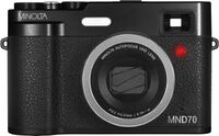 Minolta - Retro MND70 48.0 Megapixel 5K Video Digital Camera with Dual Lens - Black - Left View