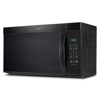 Whirlpool - 1.7 Cu. Ft. Over-the-Range Microwave with 1000-Watts Cooking Power - Black - Left View