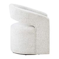 OSP Home Furnishings - Devin Swivel Chair - White - Left View