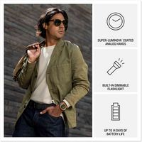 Garmin - Instinct Crossover AMOLED GPS Smartwatch 47 mm Fiber-reinforced Polymer - Charcoal with ... - Left View