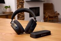 Sennheiser - RS 275 TV Headphones. Wireless Bluetooth Headphone and TV Transmitter - Black - Left View