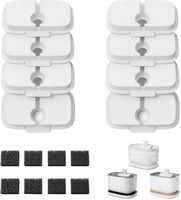 PETLIBRO - Dockstream Pet Water Fountain Replacement Filter (8 pack) - White - Left View