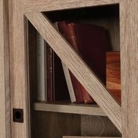 Sauder - Dixon City Library Hutch - Brushed Oak - Left View