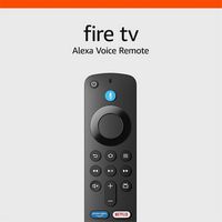 Amazon - Alexa Voice Remote with TV controls (requires compatible Fire TV device) - Black - Left View