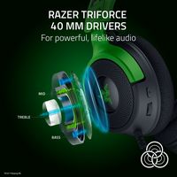 Razer - Kraken V4 X Wired Gaming Headset for PC, Mac, PS5, Nintendo Switch, Steam Deck, Mobile, a... - Left View