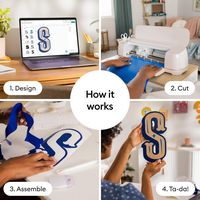 Cricut - Maker 4 + Starter Bundle - Seashell - Left View