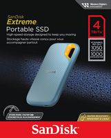 SanDisk - Extreme Portable 4TB External USB-C NVMe SSD - Sky Blue - Left View